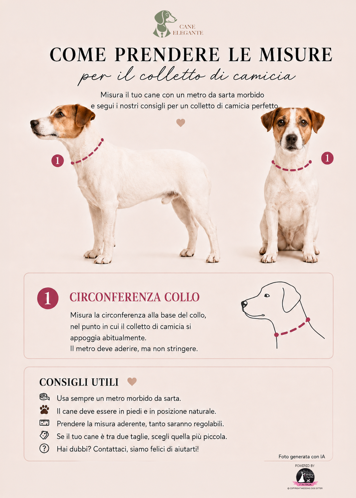Colletto di camicia classico con papillon